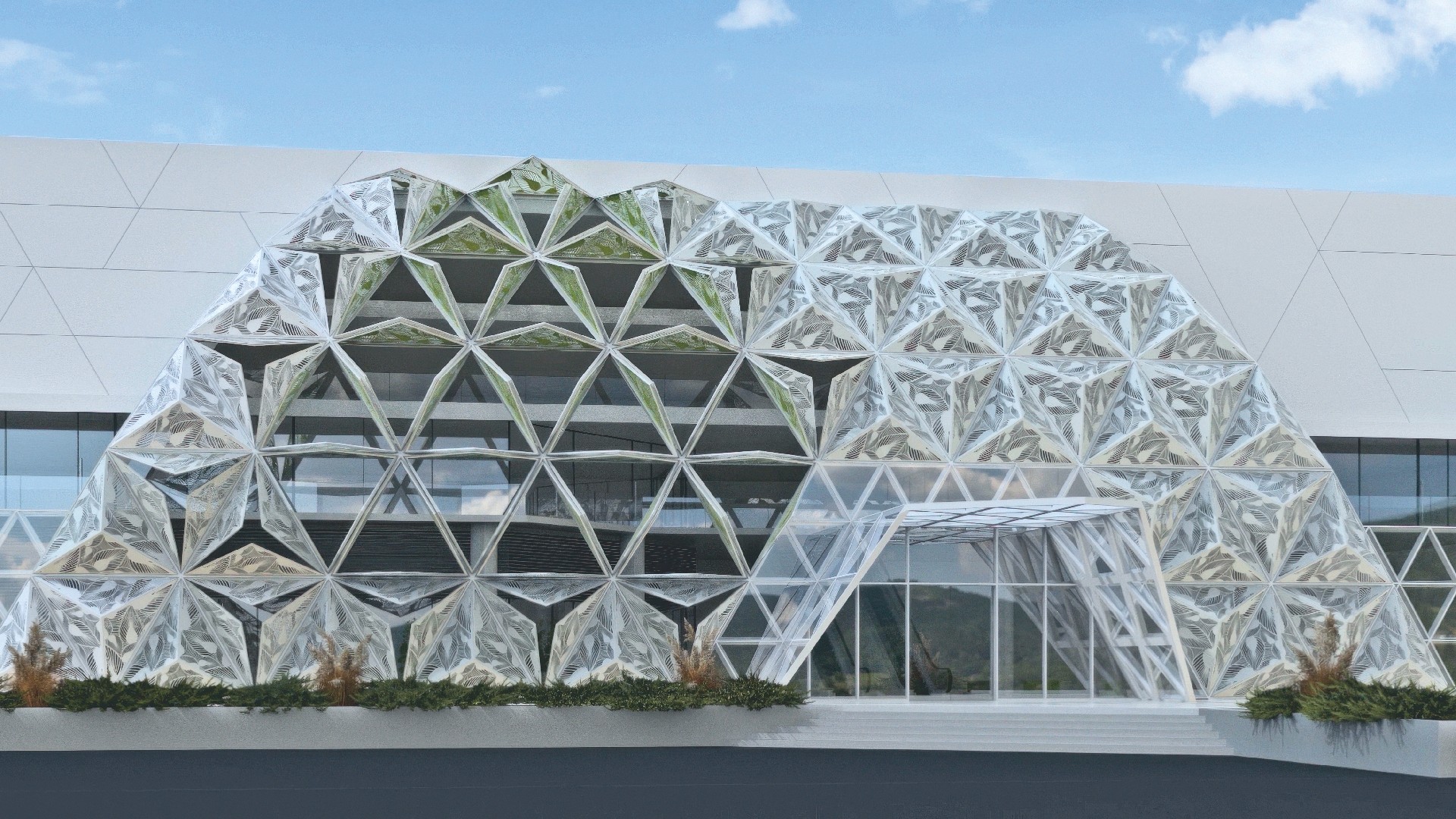 Kinetic Facade Shading Horizontal Hinged Shading System