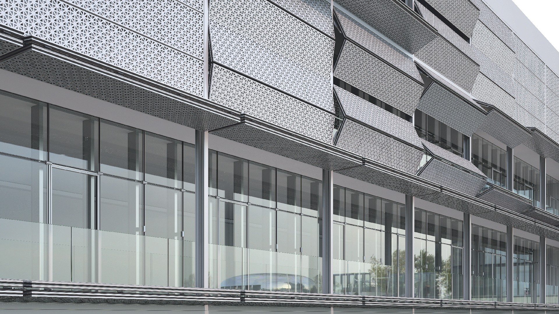 Kinetic Facade Shading Vertical Folding Shading System