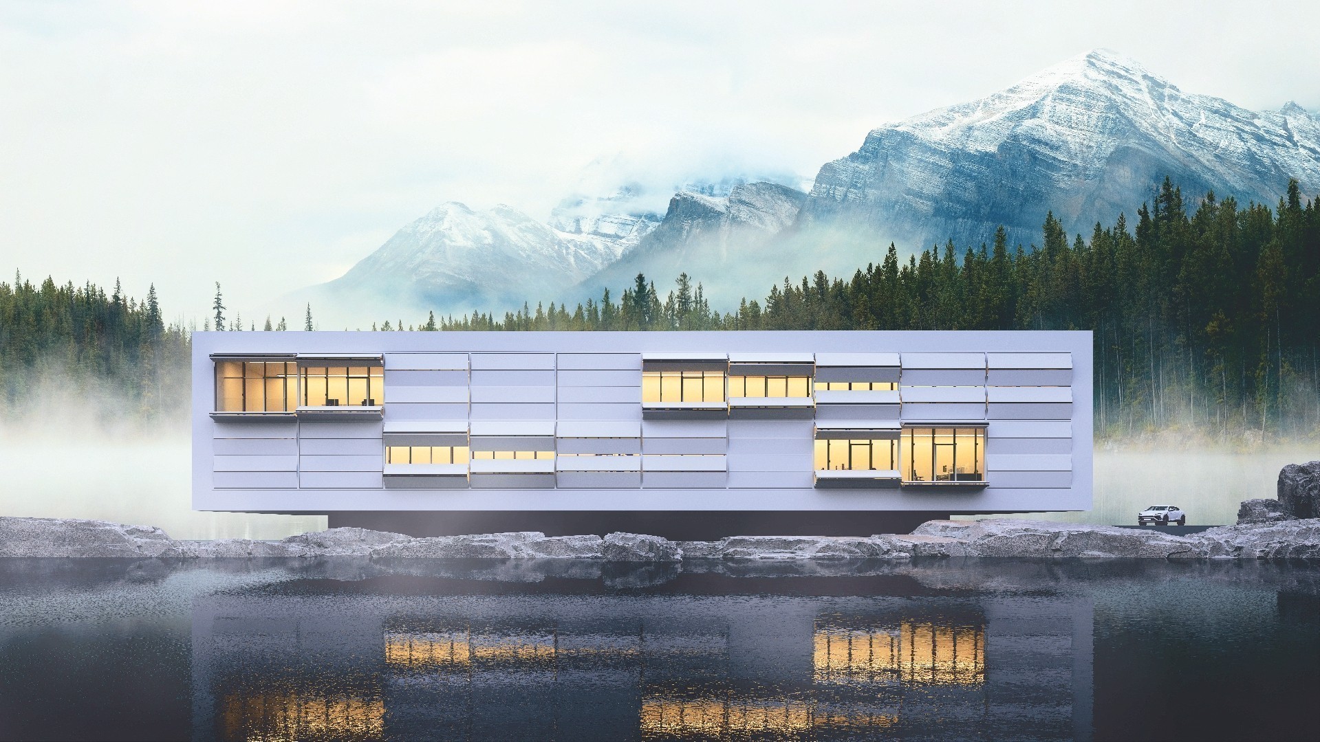 Product showcase of Motion Kinetic Facade Shading Vertical Folding Shading System, image 2